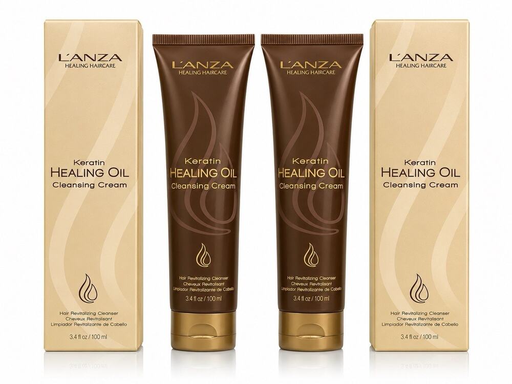 L’ANZA Keratin Healing Oil Cleansing Cream Hair Revitalizing Cleanser 3.4 fl oz